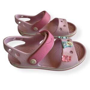 Crocs Girls Pink Crocband Cruiser Sandals